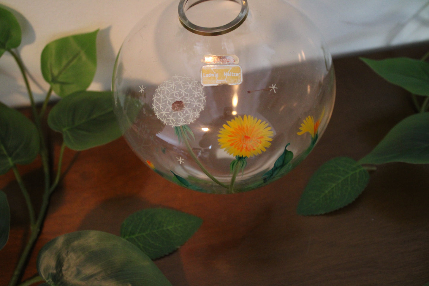 Hand Painted Ludwig Meltzer Dandelion Vase