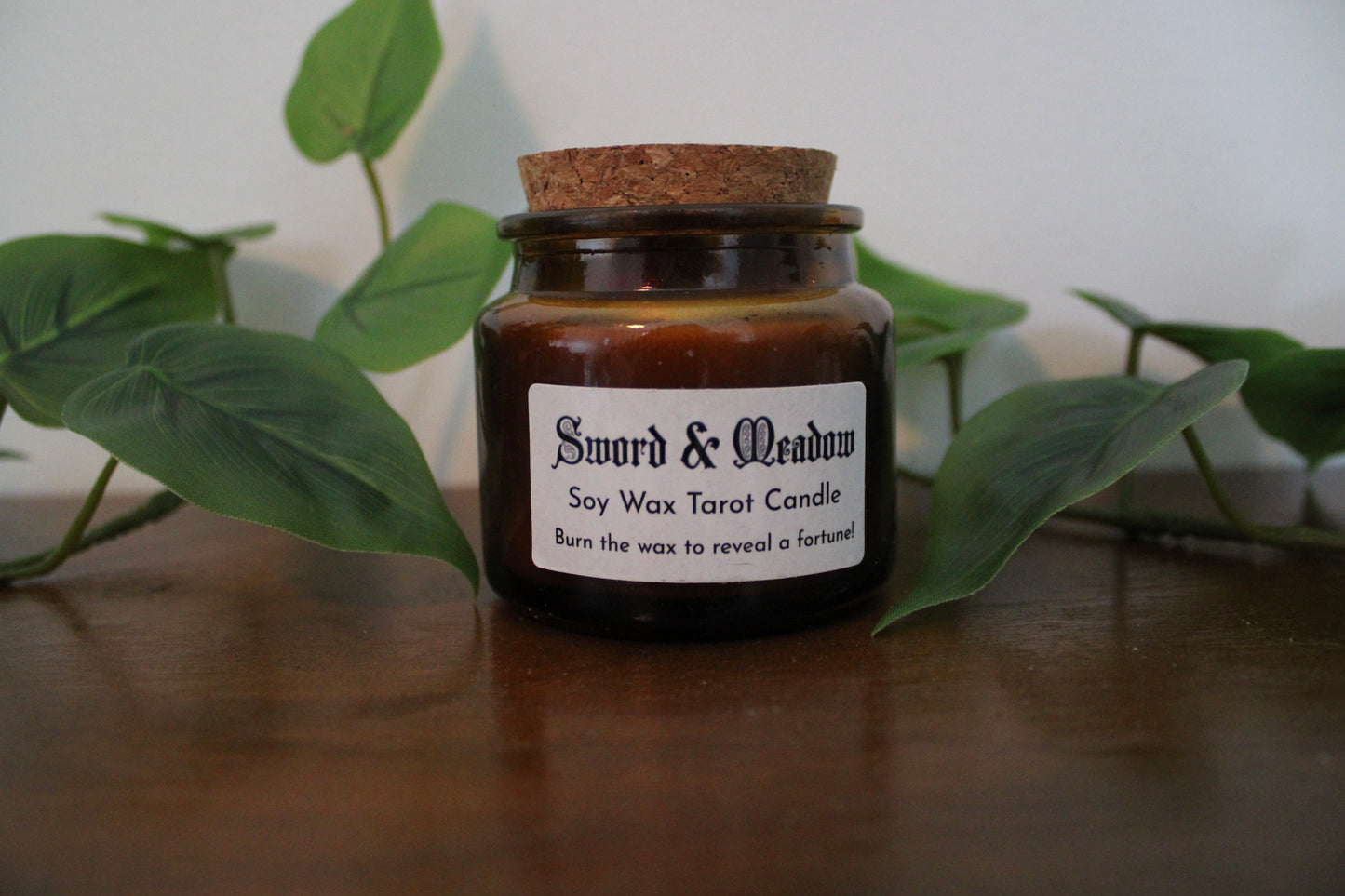 Sword & Meadow Soy Unscented Tarot Candle
