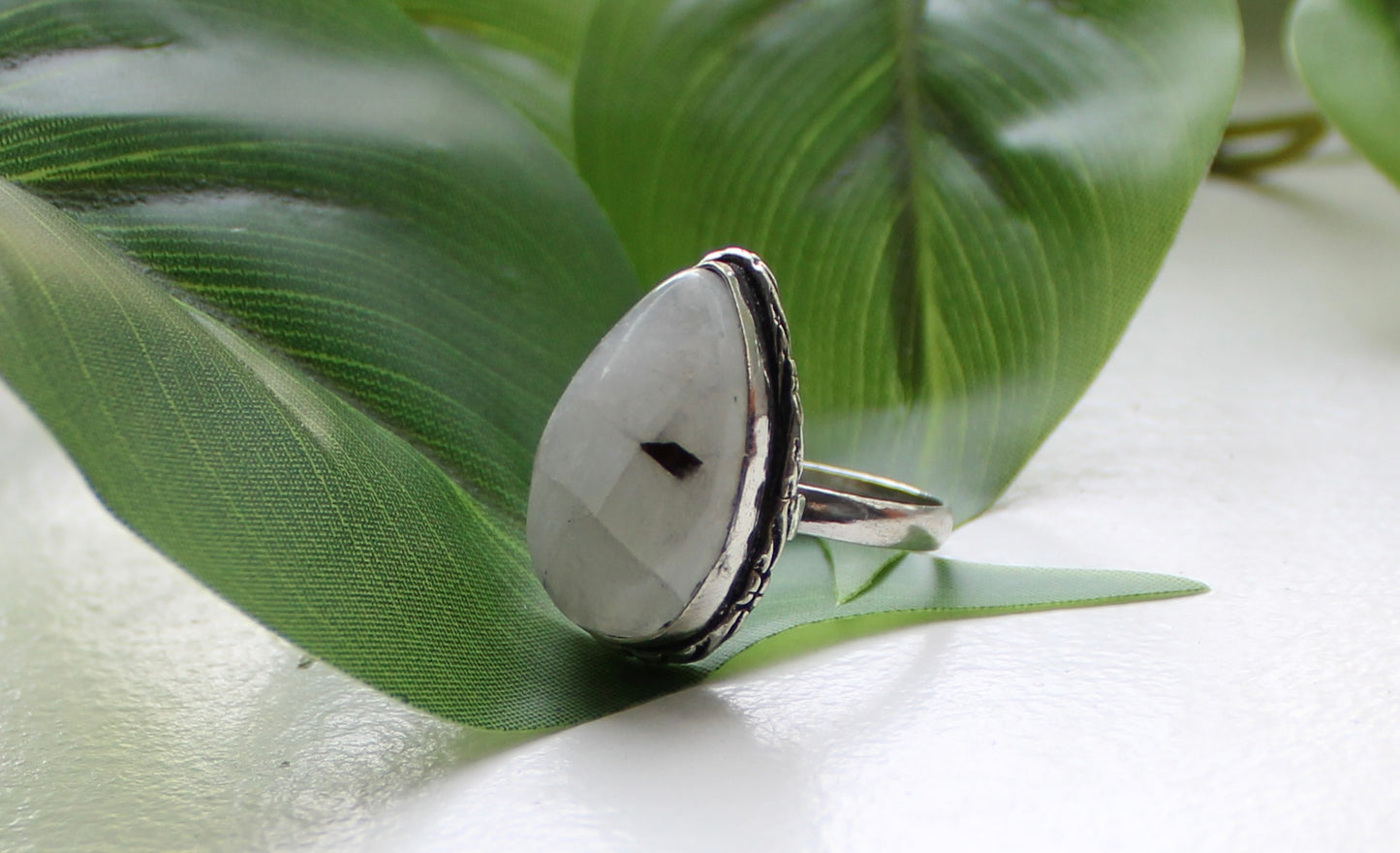 Sterling Silver Moonstone Ring